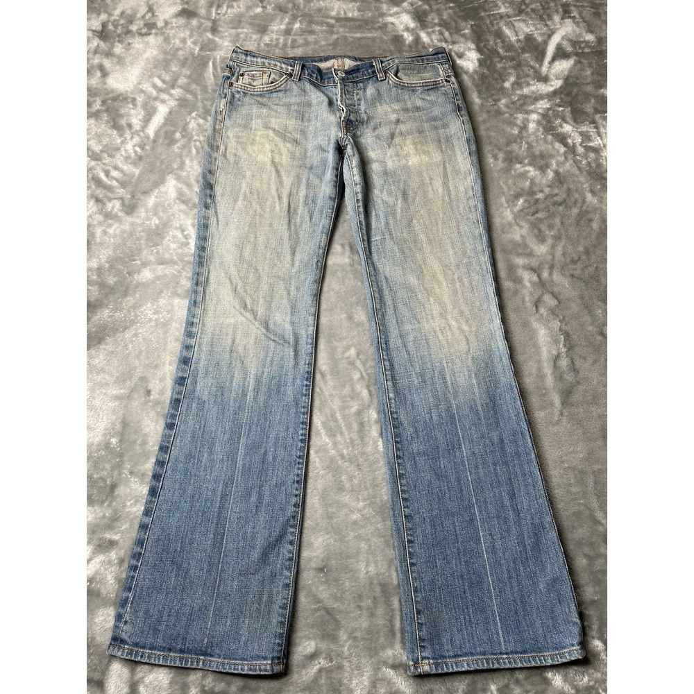 7 For All Mankind Jeans Men 32X31 Dark Wash USA Made Stretch Denim Bootcut